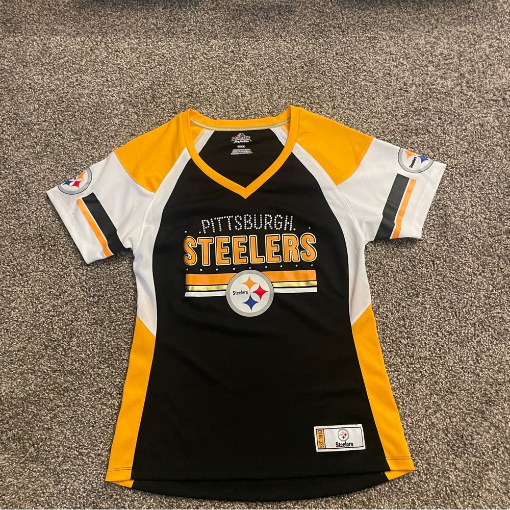 Women’s Steelers Bedazzled Jersey Shirt